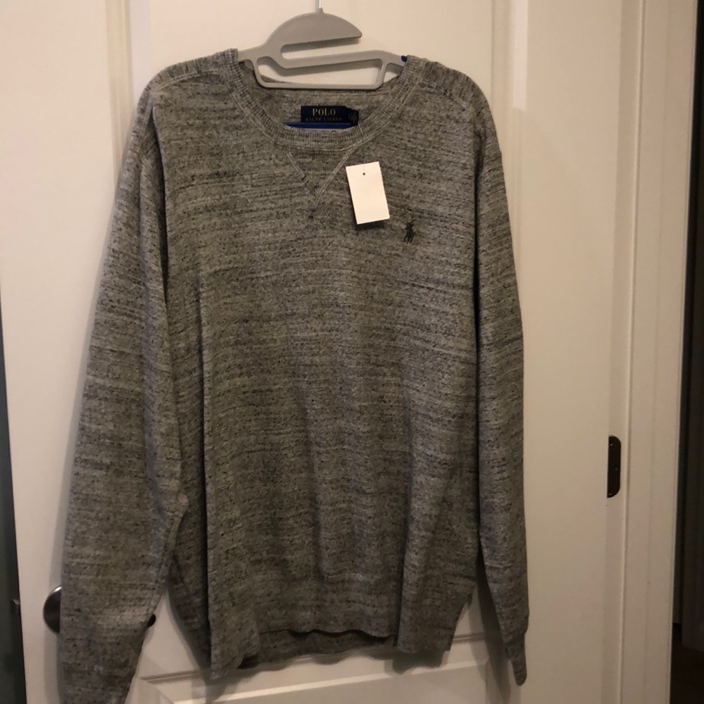 Heathered Gray Crew Neck Sweater